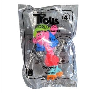 Mc Donalds Happy Meal Toy Dreamworks Trolls World Tour #4 Cooper (BRAND NEW)